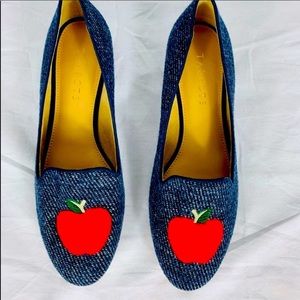 Talbots Denim Teacher Apple Loafers